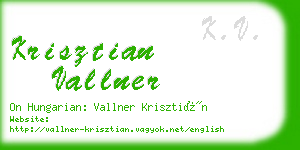 krisztian vallner business card